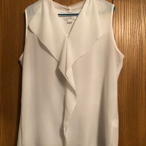 Liz Claiborne sheer white dress shirt